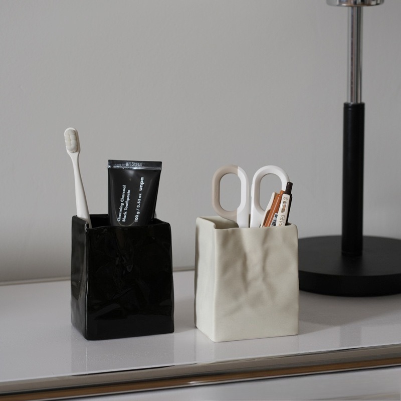 Makeup Brush Pot Ceramic Stora - Office Furniture Recycling review and price