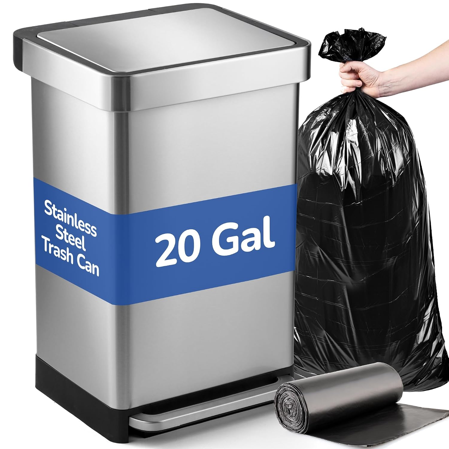 20 Gallon Stainless Steel Larg - Office Furniture Recycling review and price