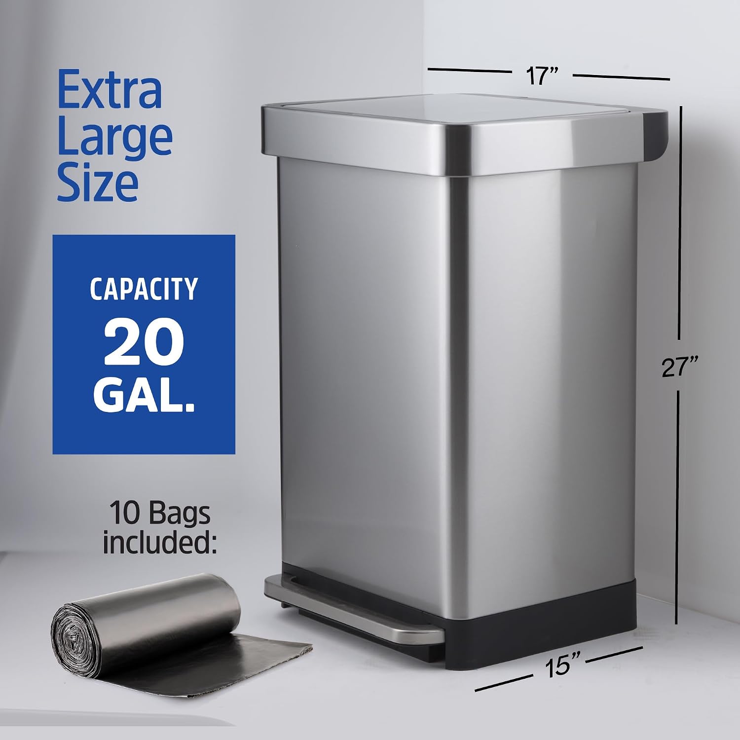 20 Gallon Stainless Steel Larg - Office Furniture Recycling review and price